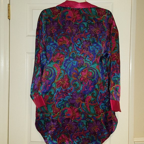 Victoria's Secret Gold Label Long Sleeve Nightshirt (80's).Sz P/S Valent… - Picture 6 of 10